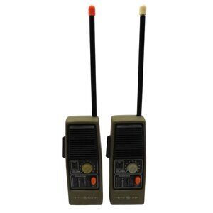General Electric 3-5954A Walkie Talkies Set StarCode Vintage TESTED WORK